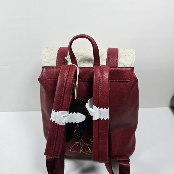 Loungefly Disney Winnie The Pooh Buckle Honeycomb Mini Backpack Nwt - Picture 4 of 7